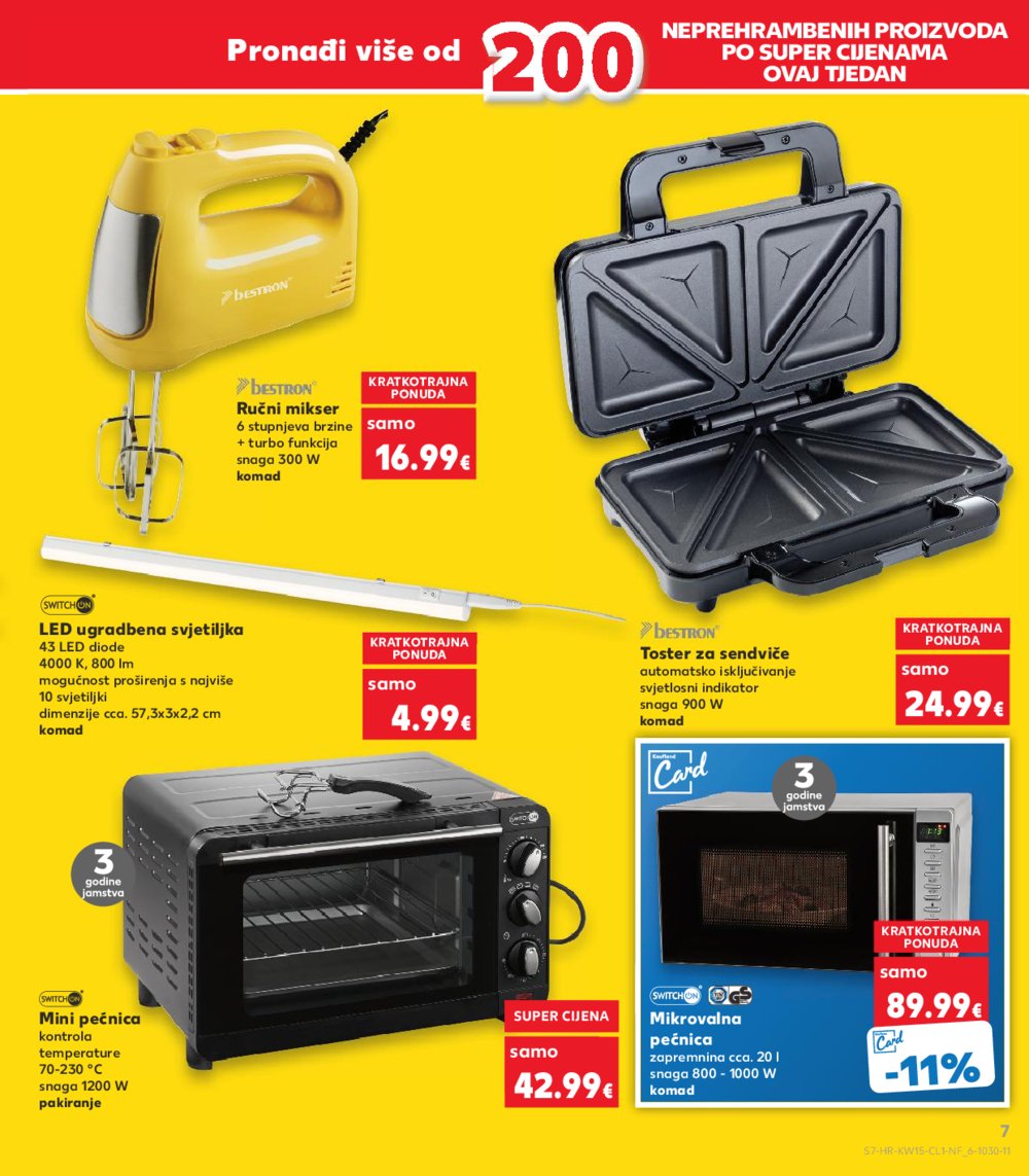 Kaufland katalog Neprehrana 10.04.-16.04.2024. Odabrane poslovnice