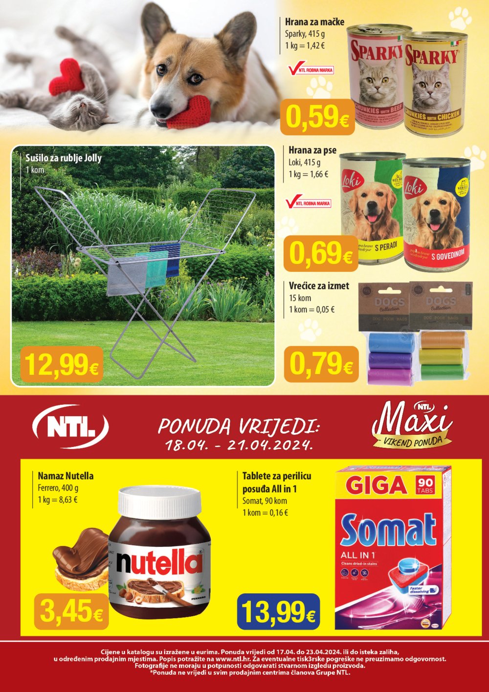Bakmaz katalog NTL Maxi Tjedna ponuda 17.04.-23.04.2024.