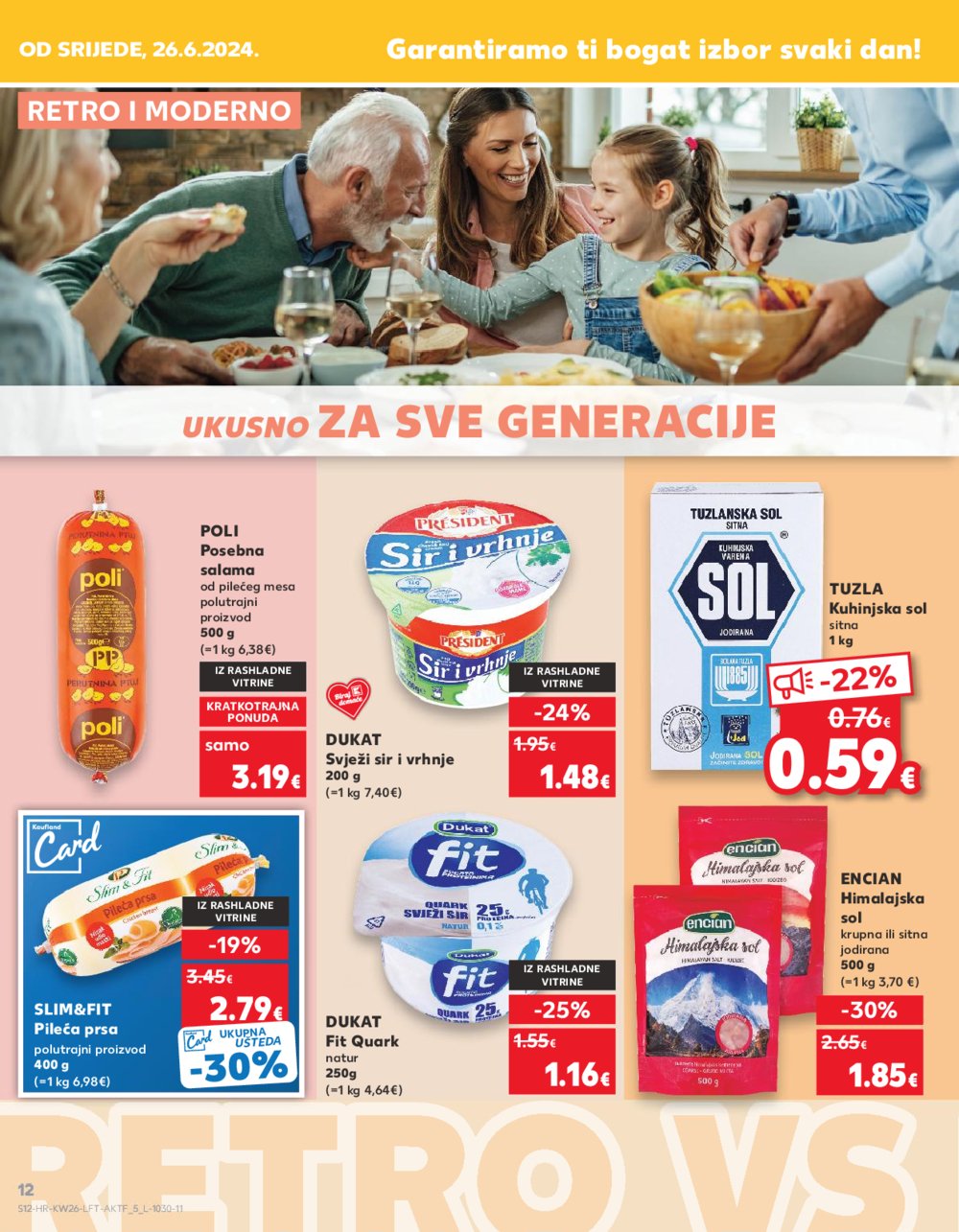 Kaufland katalog Akcija 26.06.-02.07.2024. VG, DS, Ma, Po, Rv, Vu, Vo