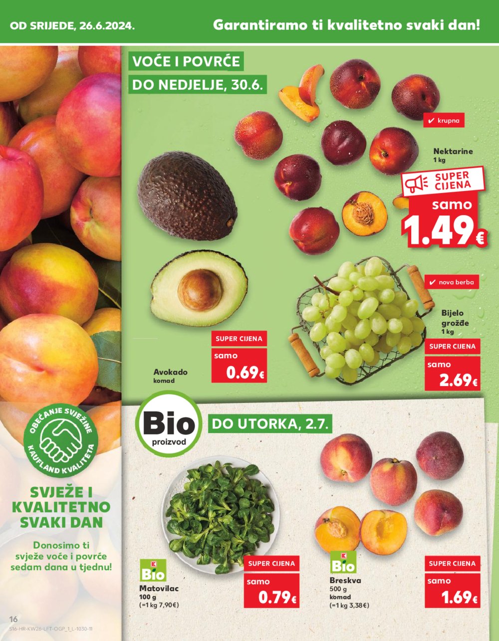 Kaufland katalog Akcija 26.06.-02.07.2024. VG, DS, Ma, Po, Rv, Vu, Vo