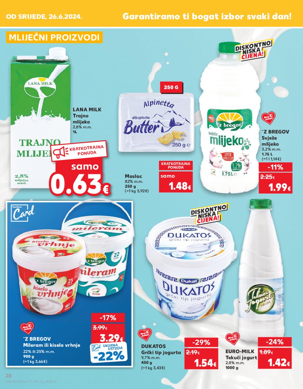 Kaufland katalog Akcija 26.06.-02.07.2024. VG, DS, Ma, Po, Rv, Vu, Vo