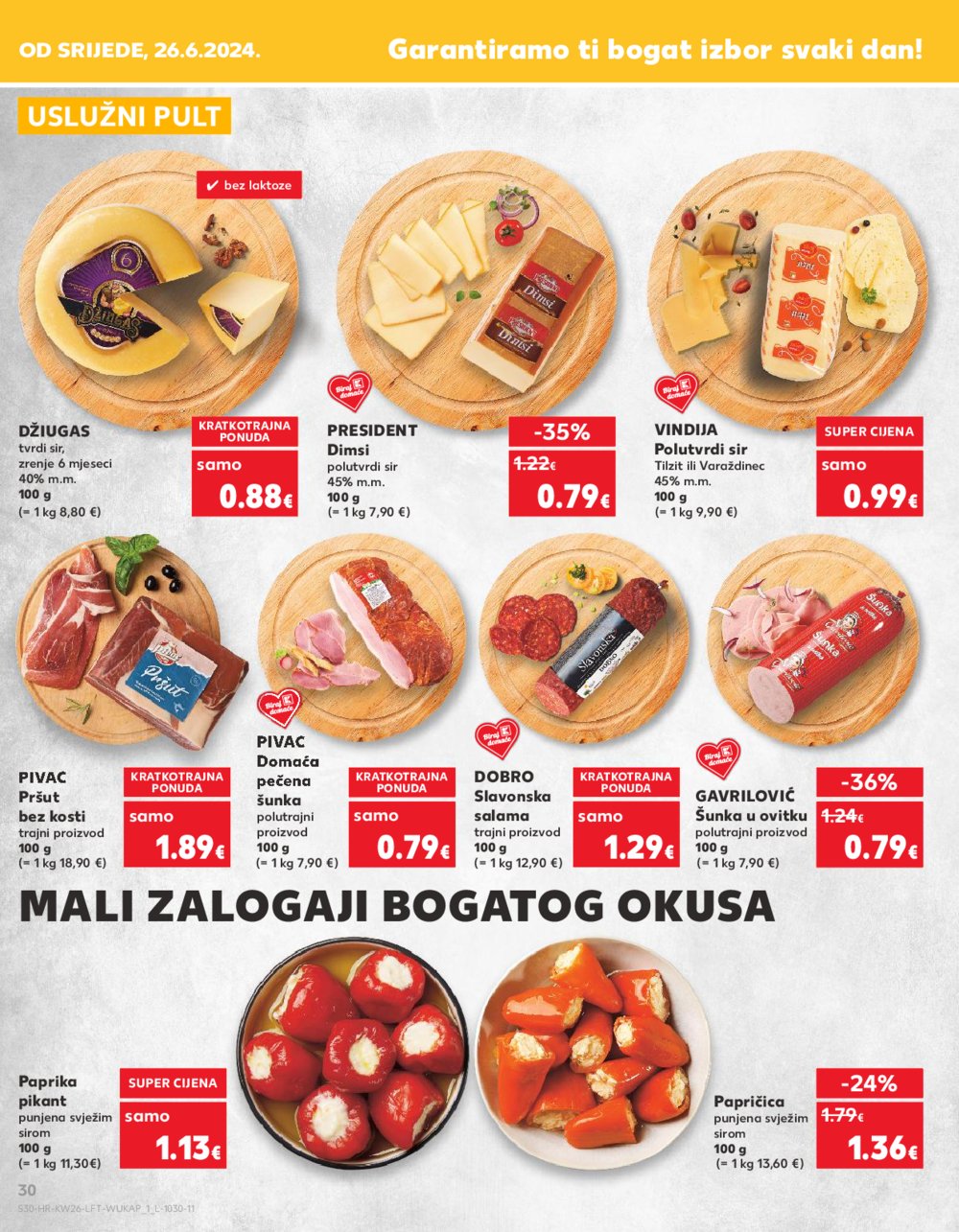 Kaufland katalog Akcija 26.06.-02.07.2024. VG, DS, Ma, Po, Rv, Vu, Vo