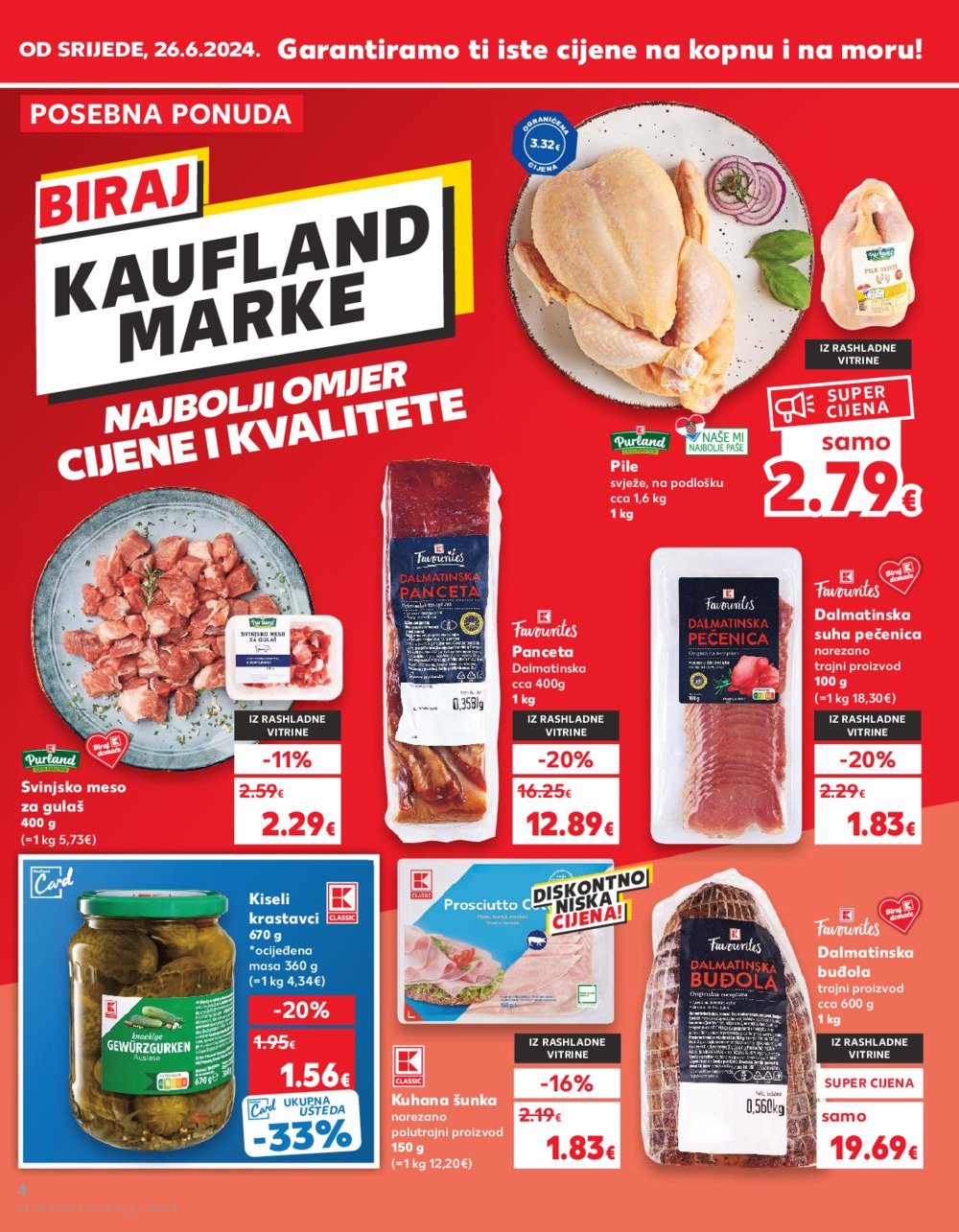 Kaufland katalog Akcija 26.06.-02.07.2024. VG, DS, Ma, Po, Rv, Vu, Vo