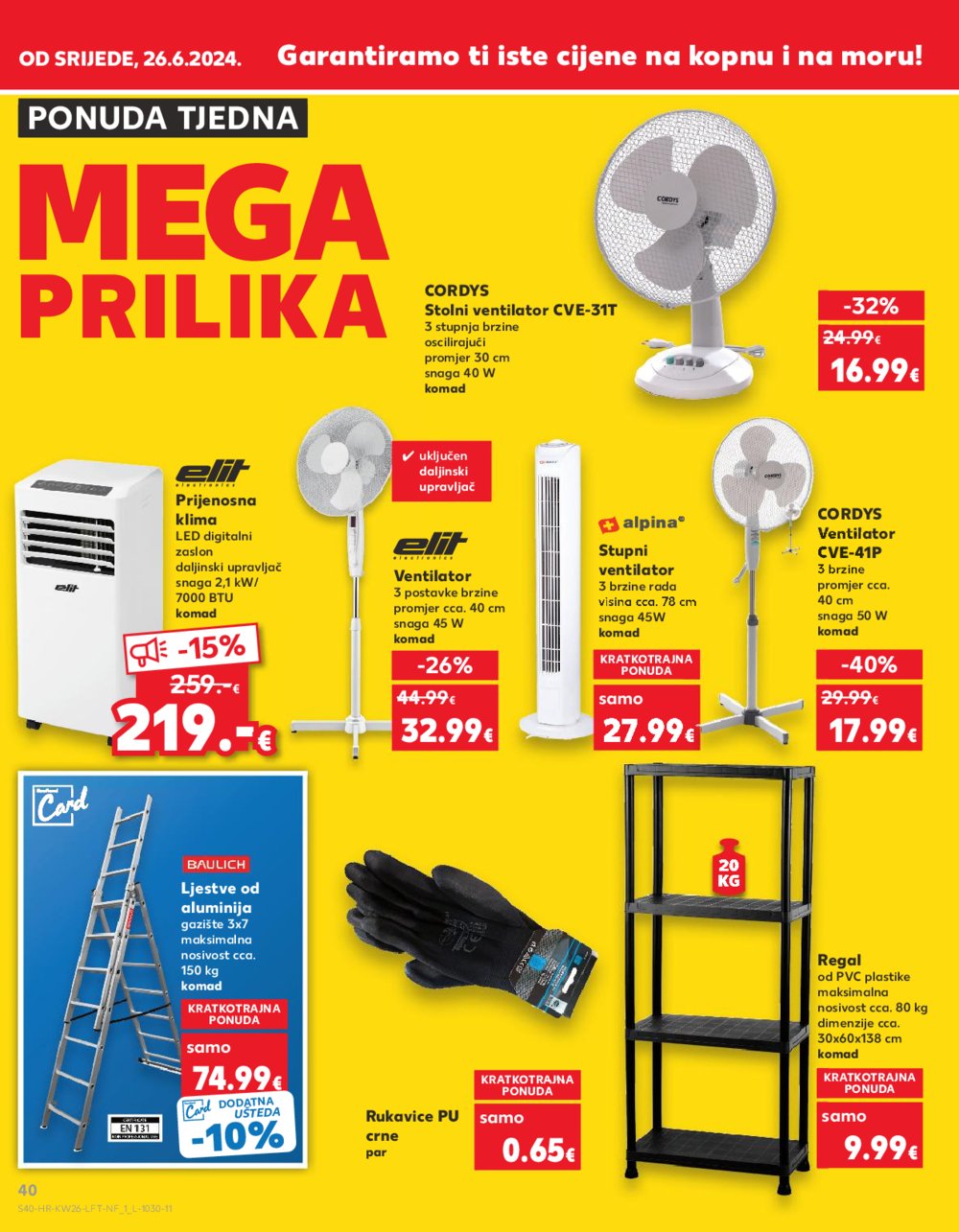 Kaufland katalog Akcija 26.06.-02.07.2024. VG, DS, Ma, Po, Rv, Vu, Vo