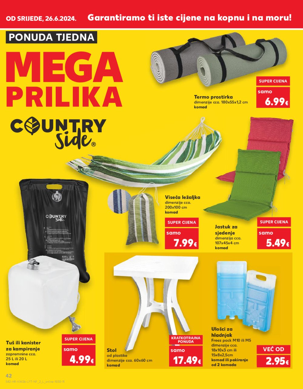 Kaufland katalog Akcija 26.06.-02.07.2024. VG, DS, Ma, Po, Rv, Vu, Vo