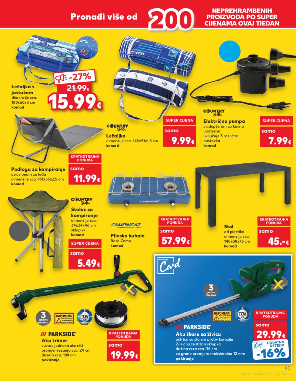 Kaufland katalog Akcija 26.06.-02.07.2024. VG, DS, Ma, Po, Rv, Vu, Vo