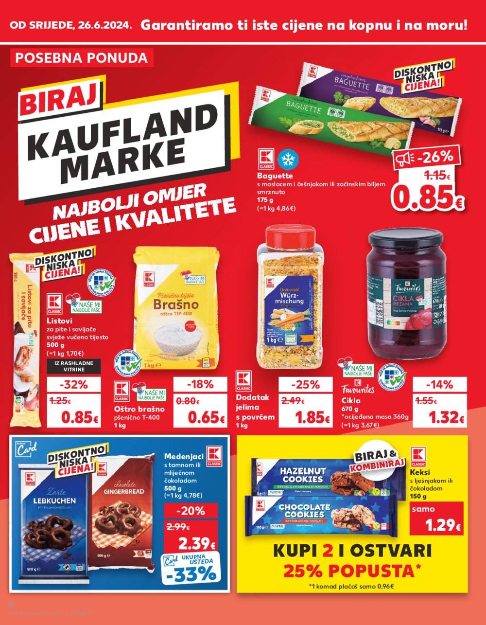 Kaufland katalog Akcija 26.06.-02.07.2024. VG, DS, Ma, Po, Rv, Vu, Vo