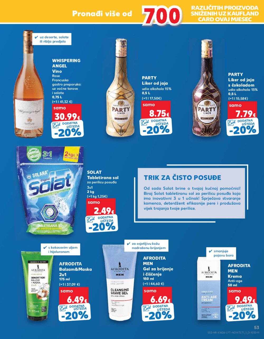 Kaufland katalog Akcija 26.06.-02.07.2024. VG, DS, Ma, Po, Rv, Vu, Vo