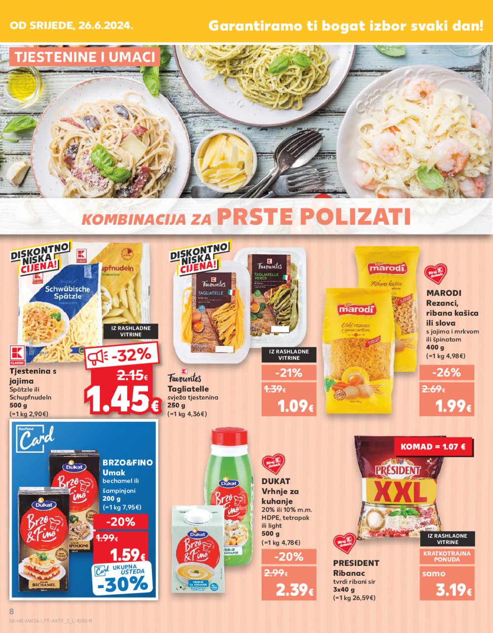 Kaufland katalog Akcija 26.06.-02.07.2024. VG, DS, Ma, Po, Rv, Vu, Vo