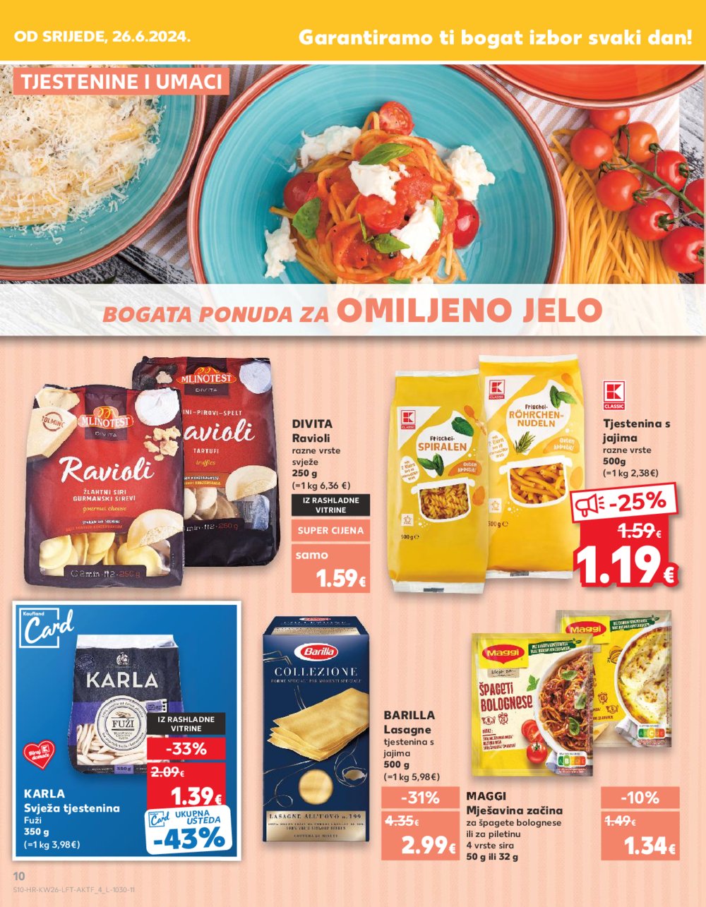 Kaufland katalog Akcija 26.06.-02.07.2024. VG, DS, Ma, Po, Rv, Vu, Vo