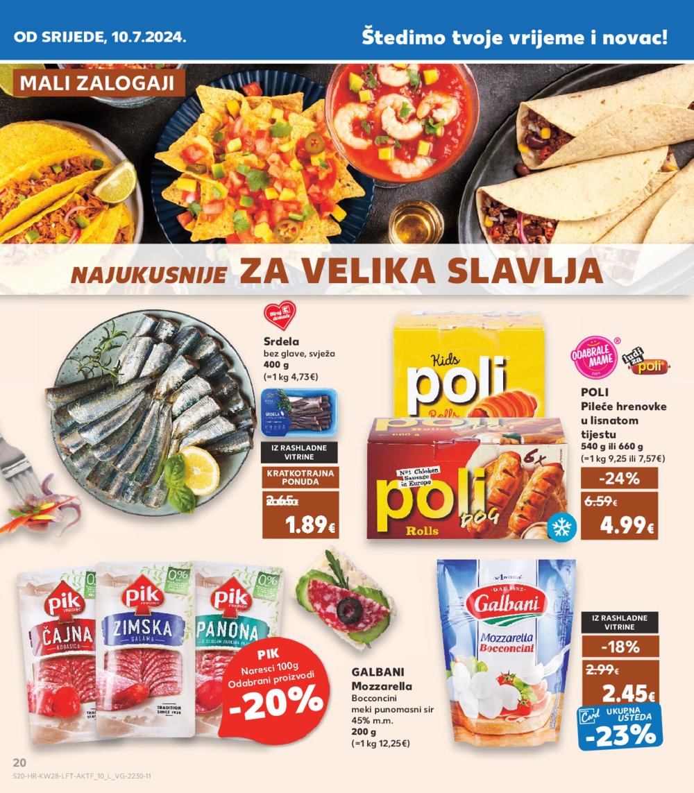 Kaufland katalog Akcija 10.07. - 16.07.2024. Vg, Ro, Ma, Vu, Ds, Po, Vo