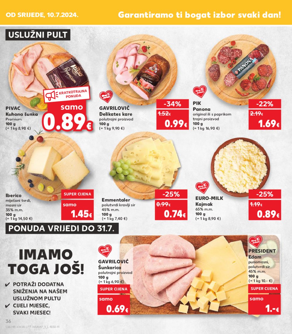 Kaufland katalog Akcija 10.07. - 16.07.2024. Vg, Ro, Ma, Vu, Ds, Po, Vo
