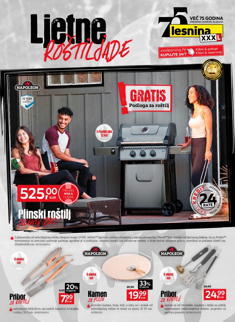 Lesnina katalog Ljetne roštiljade 01.07.-30.09.2024.