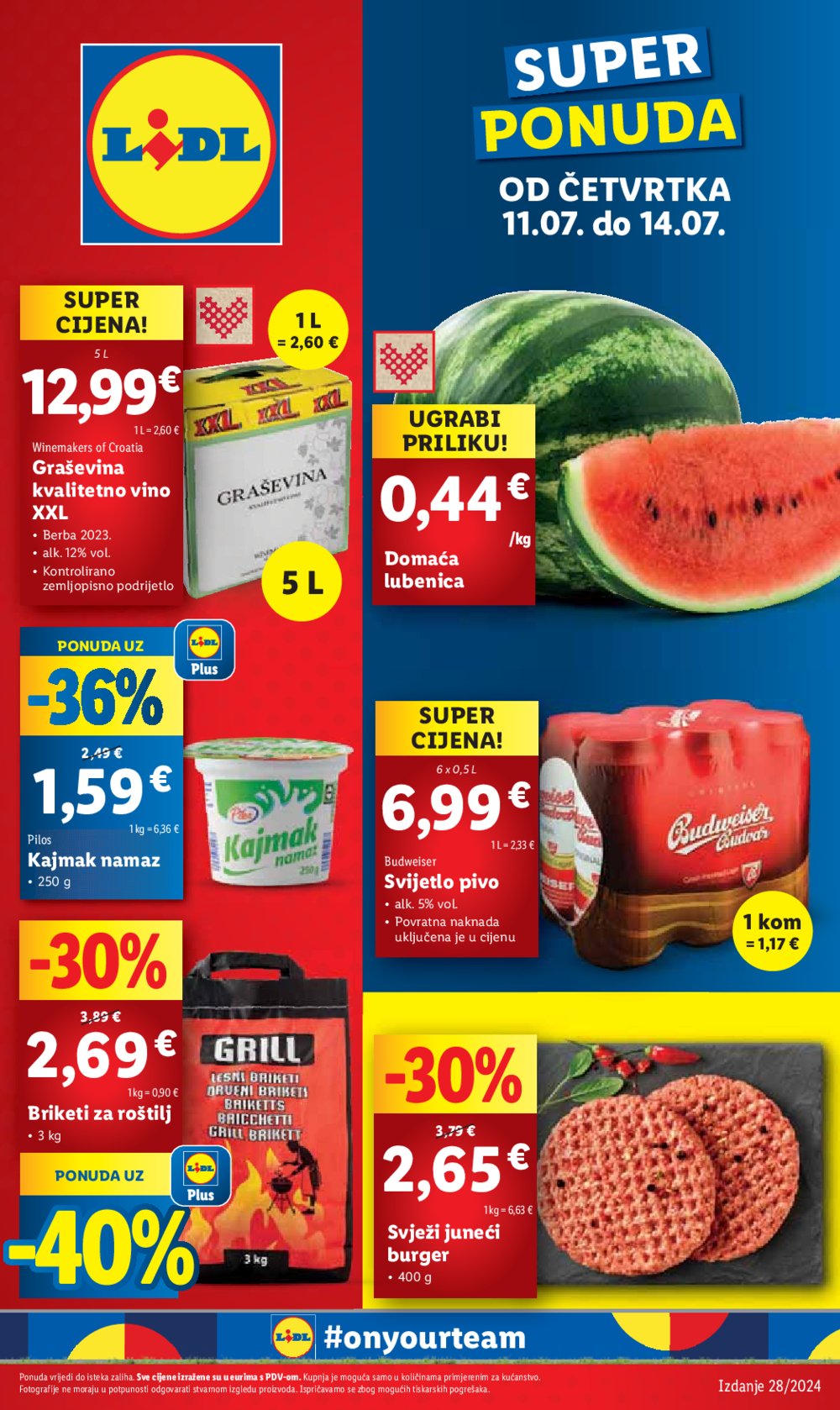 Lidl katalog Super ponuda od četvrtka 11.07. - 14.07.2024