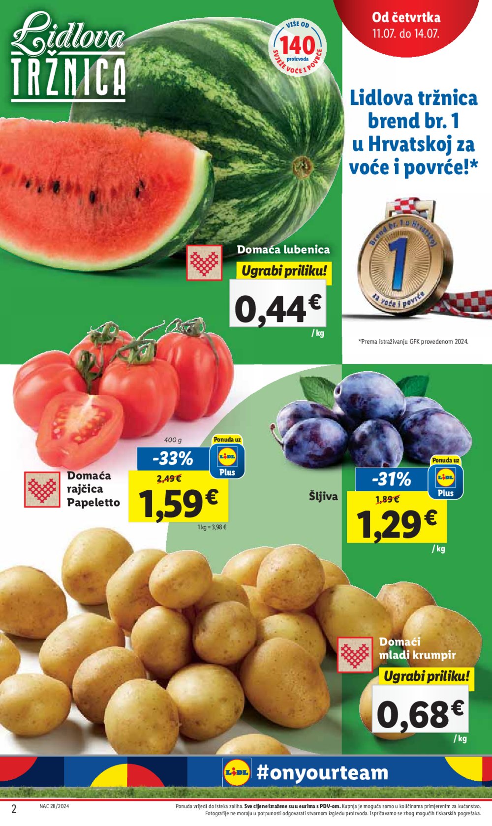 Lidl katalog Super ponuda od četvrtka 11.07. - 14.07.2024