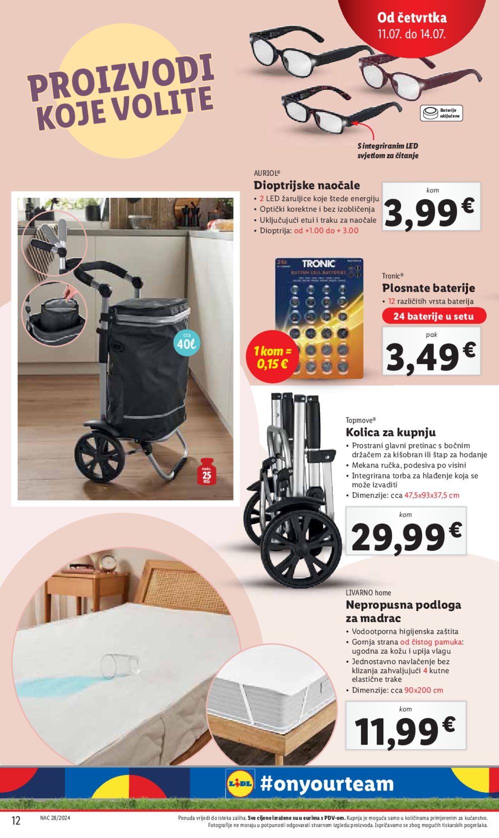 Lidl katalog Super ponuda od četvrtka 11.07. - 14.07.2024