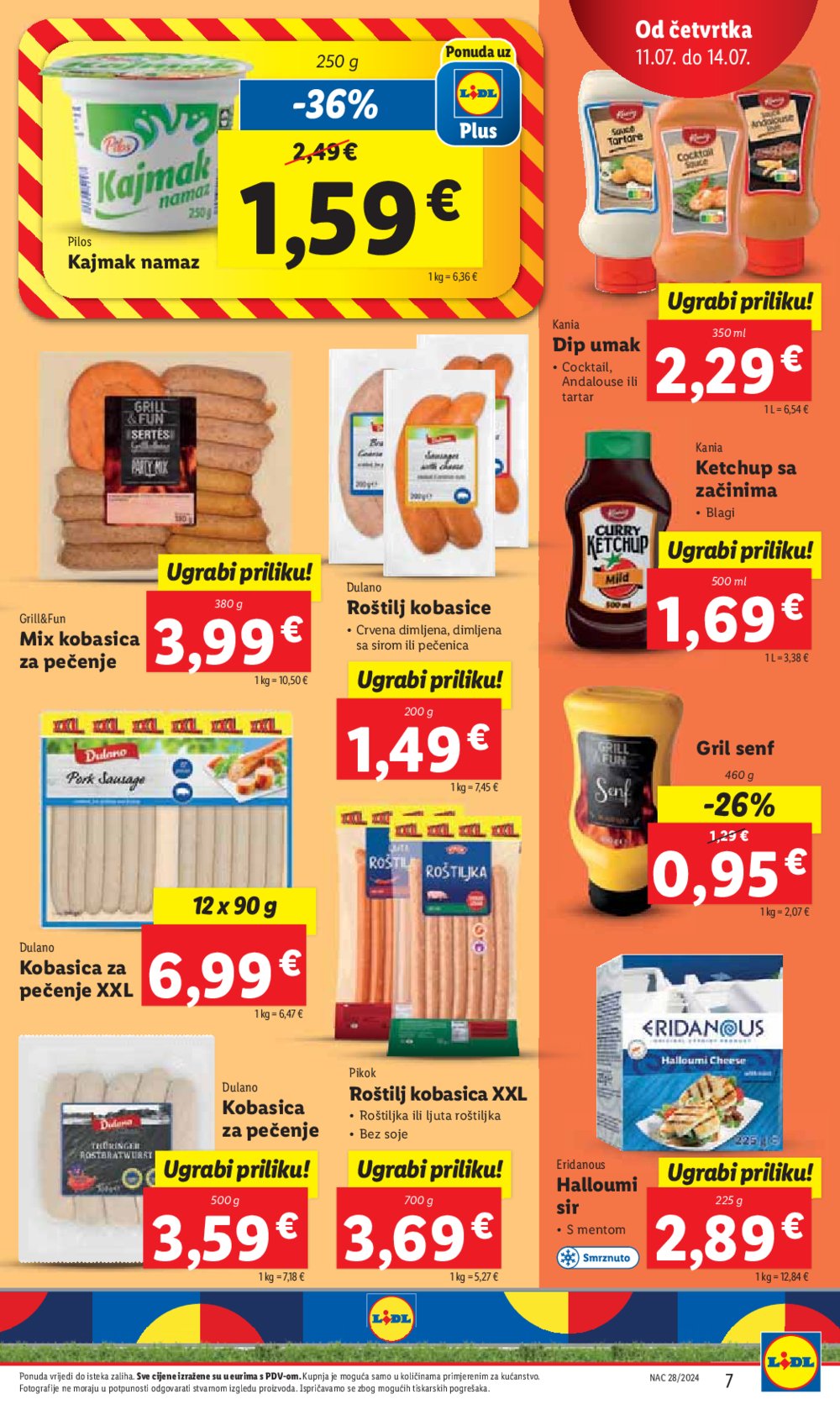 Lidl katalog Super ponuda od četvrtka 11.07. - 14.07.2024