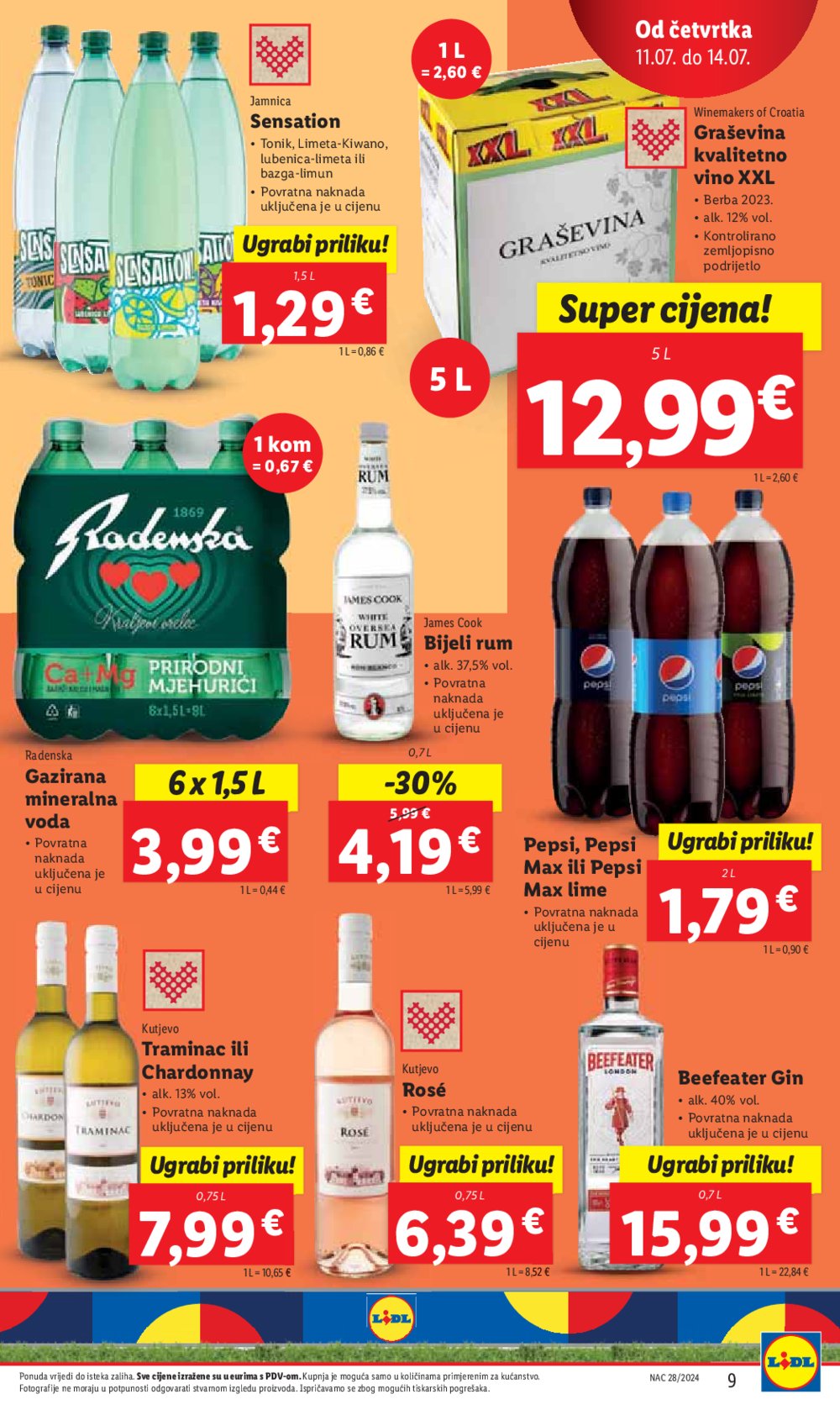 Lidl katalog Super ponuda od četvrtka 11.07. - 14.07.2024