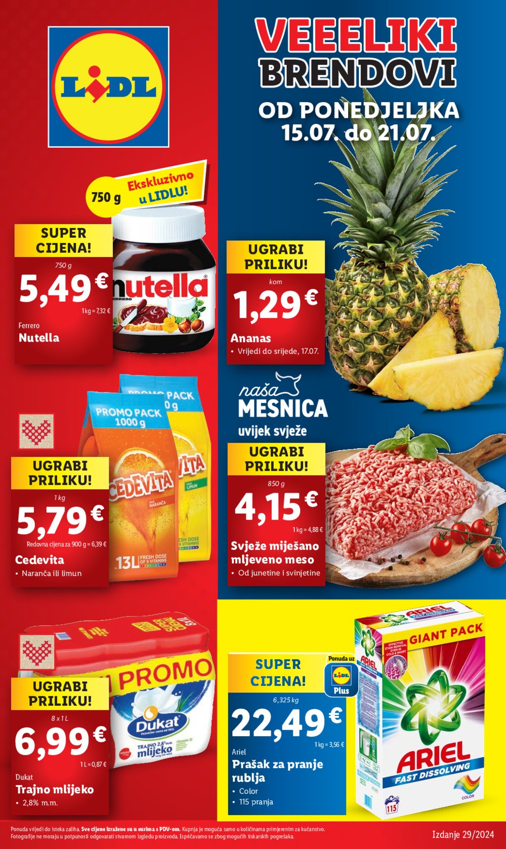 Lidl katalog Super ponuda od ponedjeljka 15.07. - 21.07.2024.