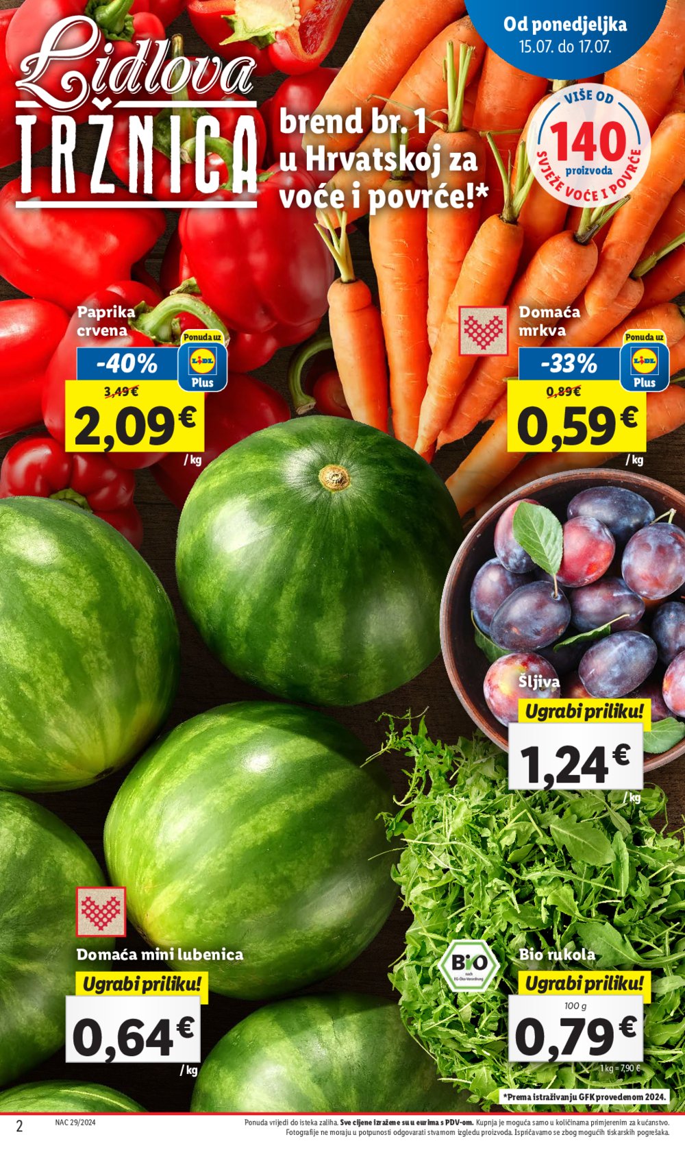 Lidl katalog Super ponuda od ponedjeljka 15.07. - 21.07.2024.