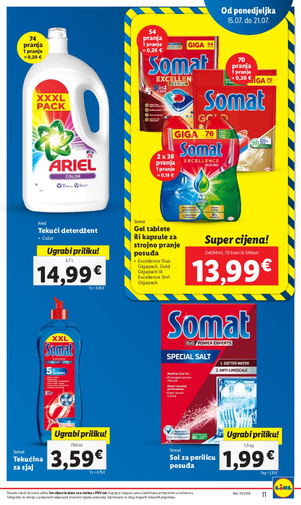 Lidl katalog Super ponuda od ponedjeljka 15.07. - 21.07.2024.
