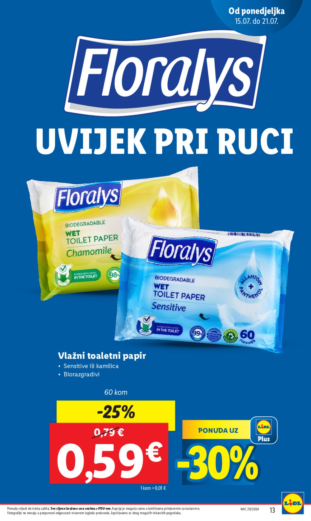 Lidl katalog Super ponuda od ponedjeljka 15.07. - 21.07.2024.