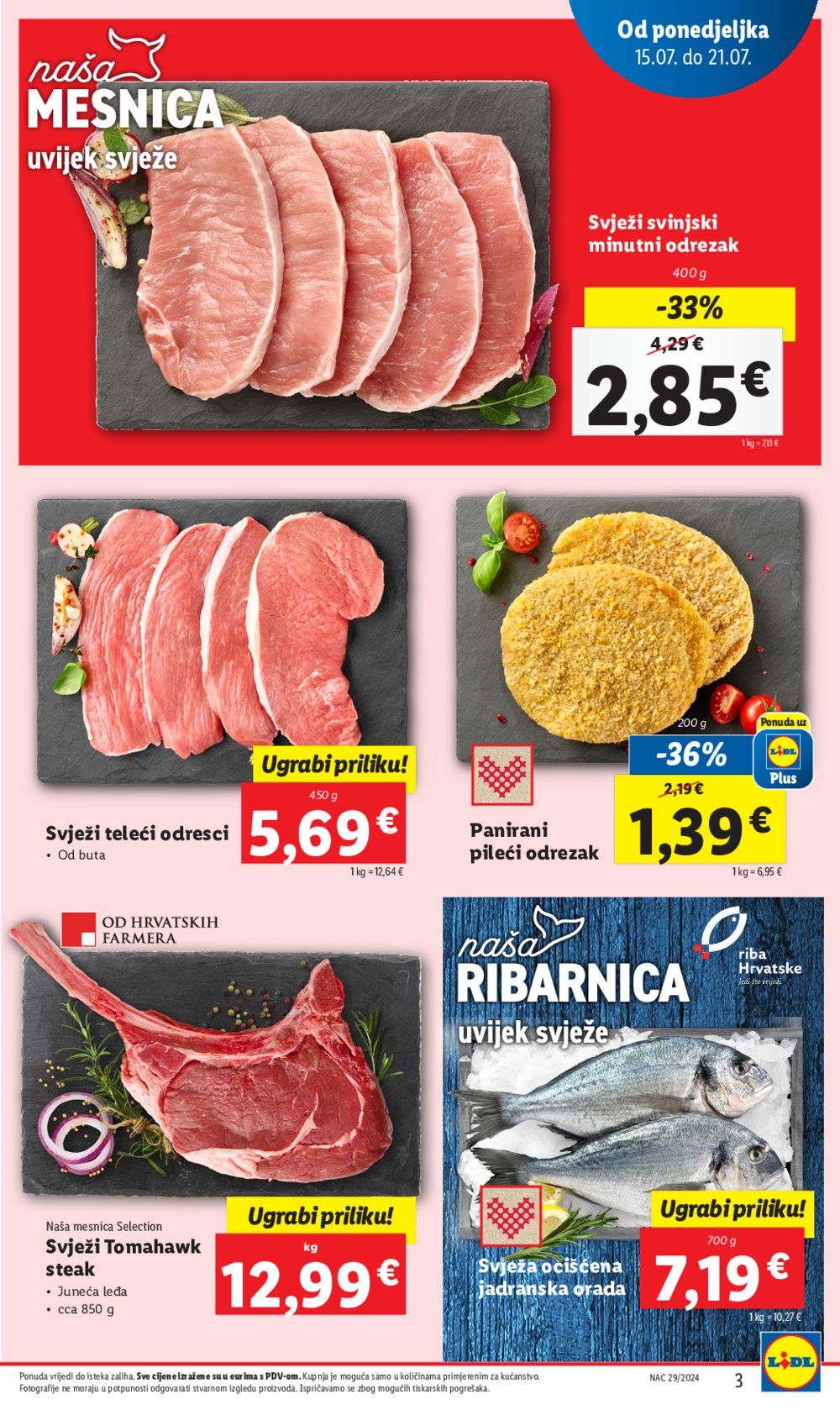 Lidl katalog Super ponuda od ponedjeljka 15.07. - 21.07.2024.