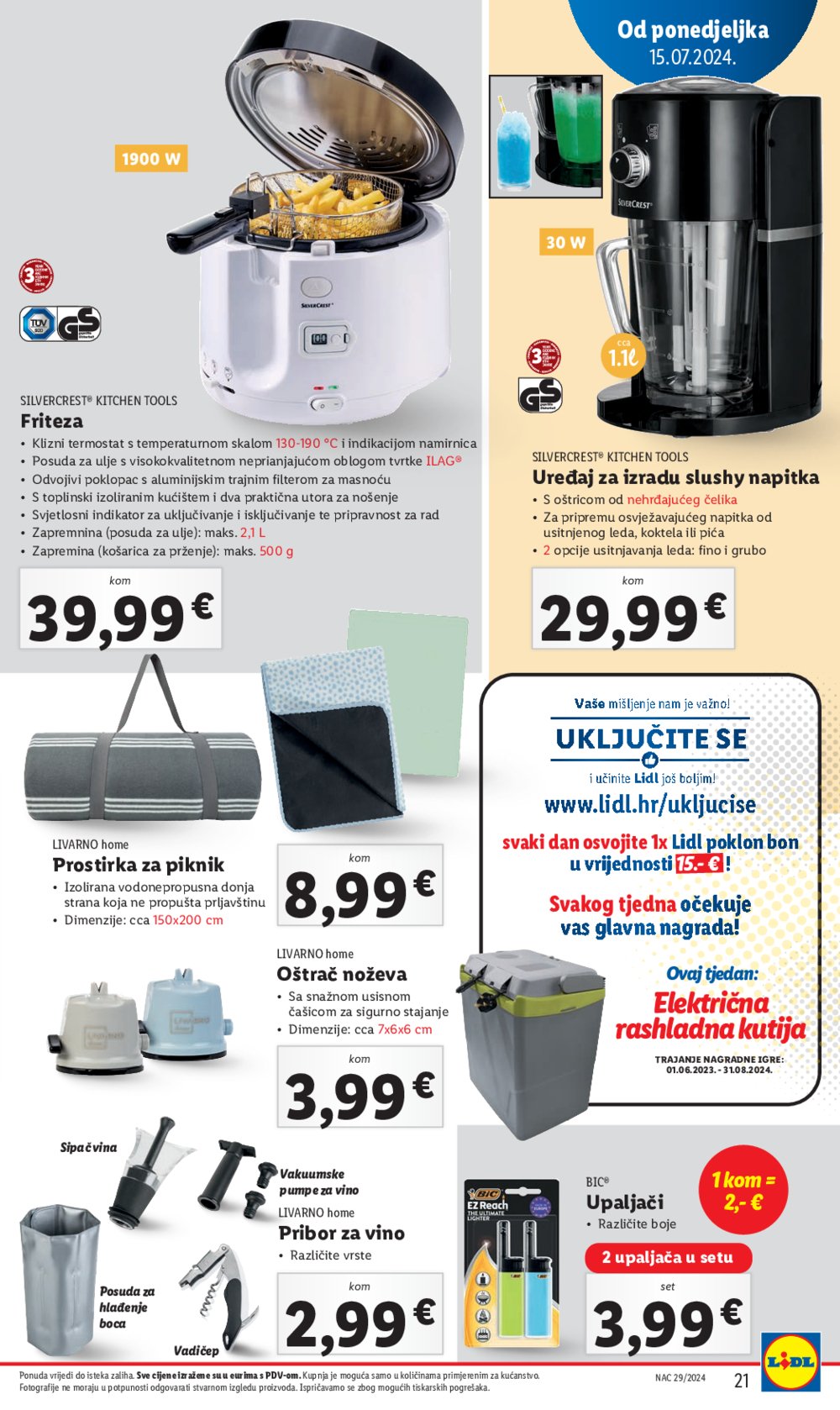 Lidl katalog Super ponuda od ponedjeljka 15.07. - 21.07.2024.