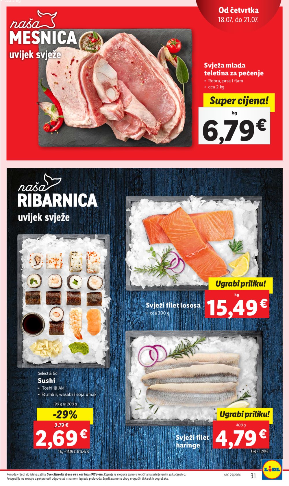 Lidl katalog Super ponuda od ponedjeljka 15.07. - 21.07.2024.