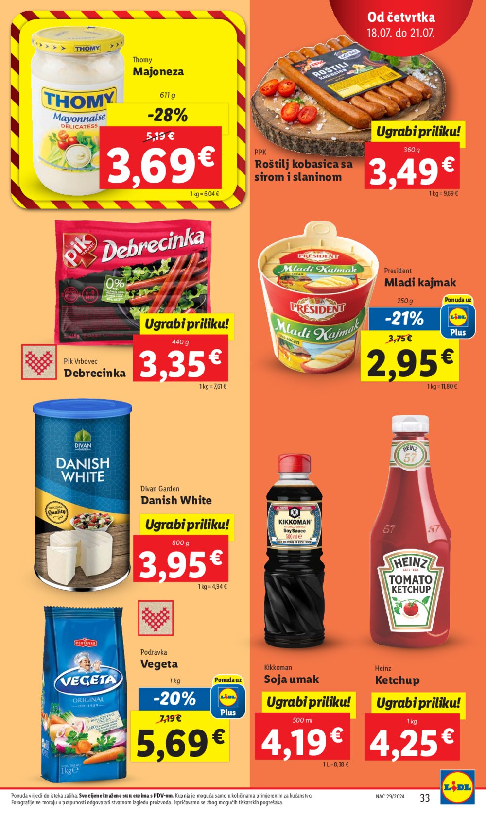 Lidl katalog Super ponuda od ponedjeljka 15.07. - 21.07.2024.