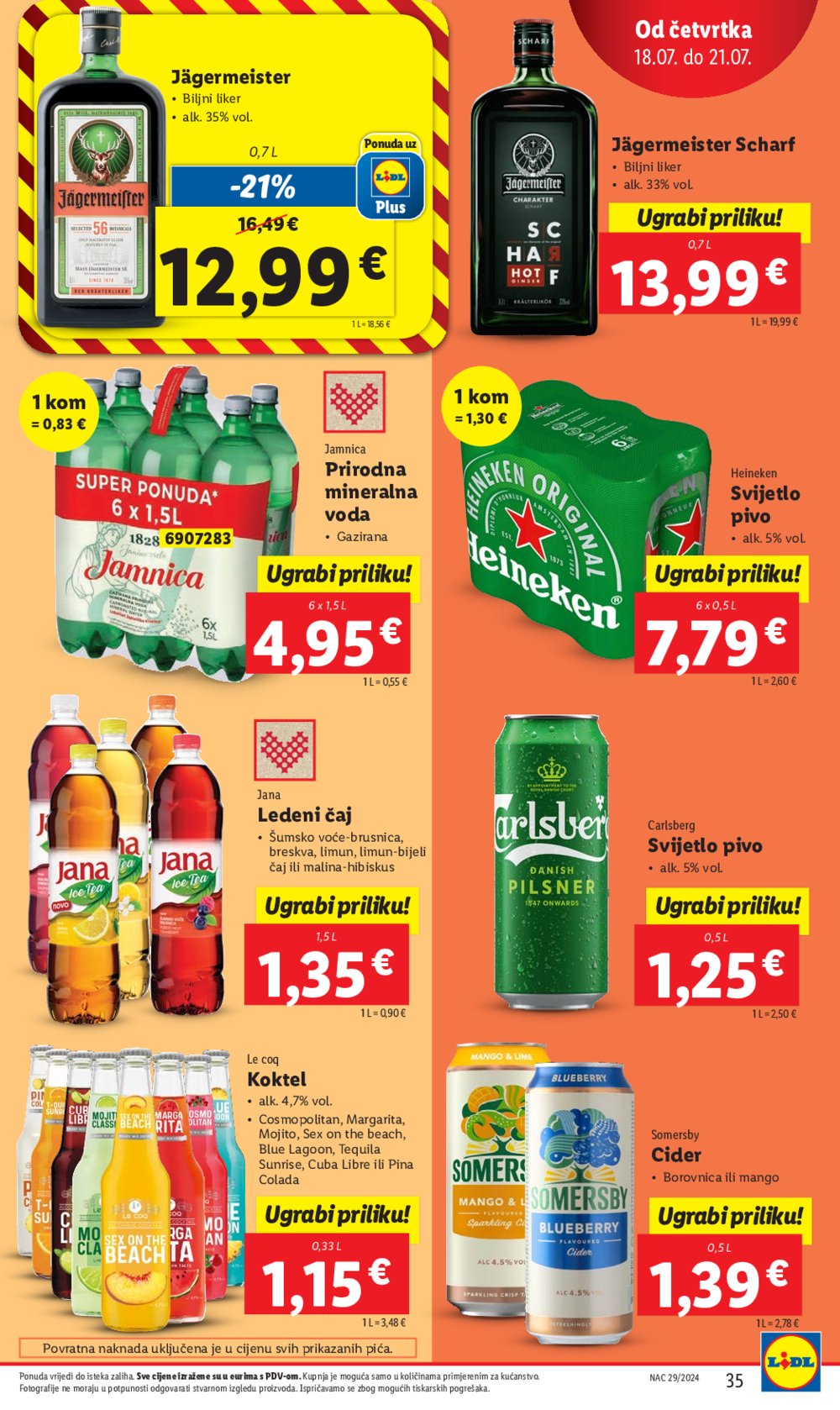 Lidl katalog Super ponuda od ponedjeljka 15.07. - 21.07.2024.