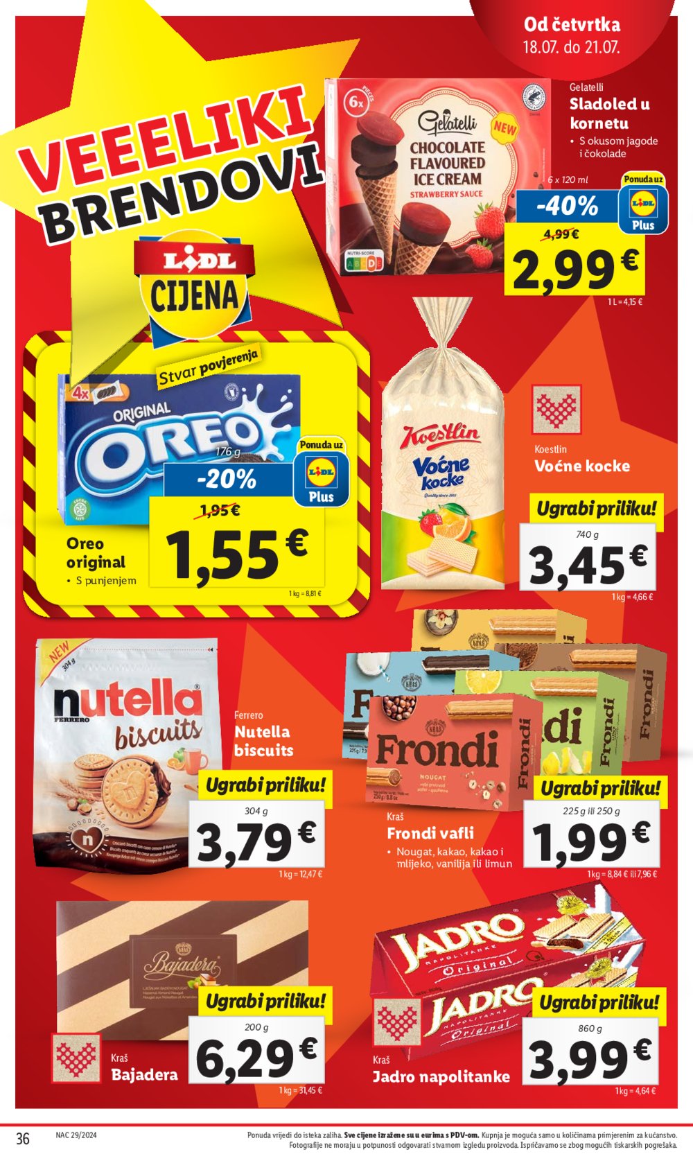 Lidl katalog Super ponuda od ponedjeljka 15.07. - 21.07.2024.