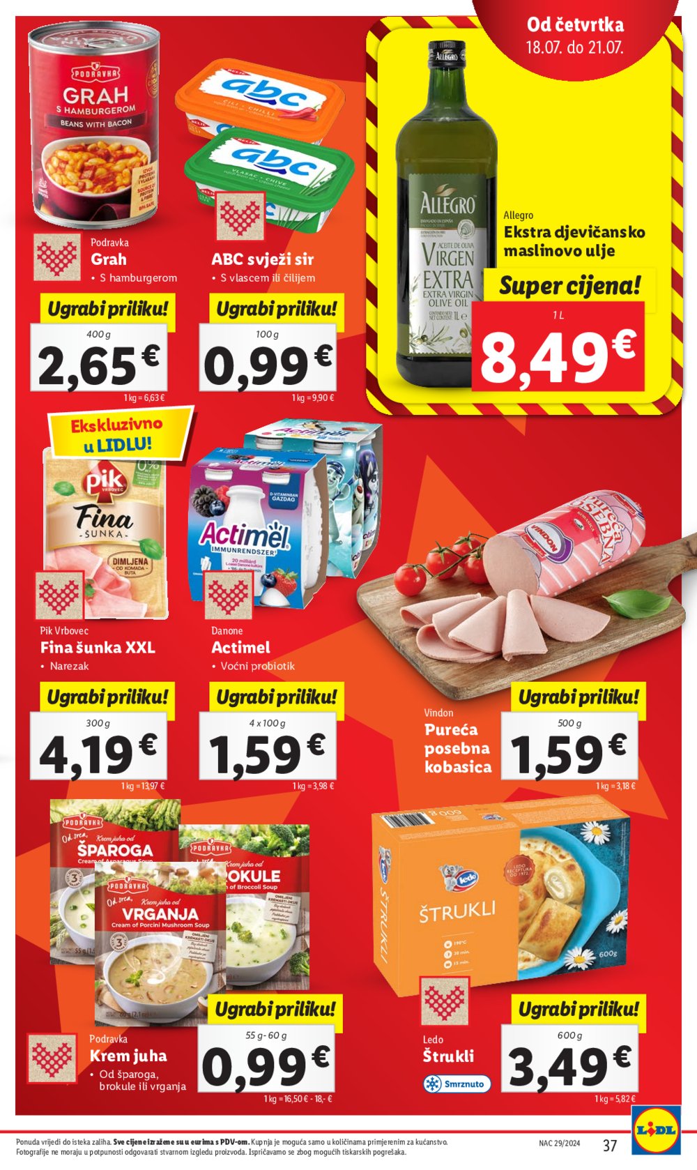 Lidl katalog Super ponuda od ponedjeljka 15.07. - 21.07.2024.