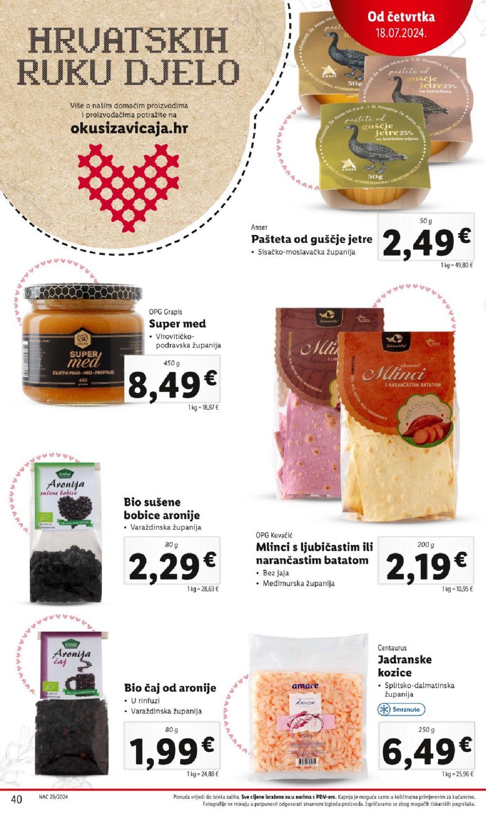 Lidl katalog Super ponuda od ponedjeljka 15.07. - 21.07.2024.
