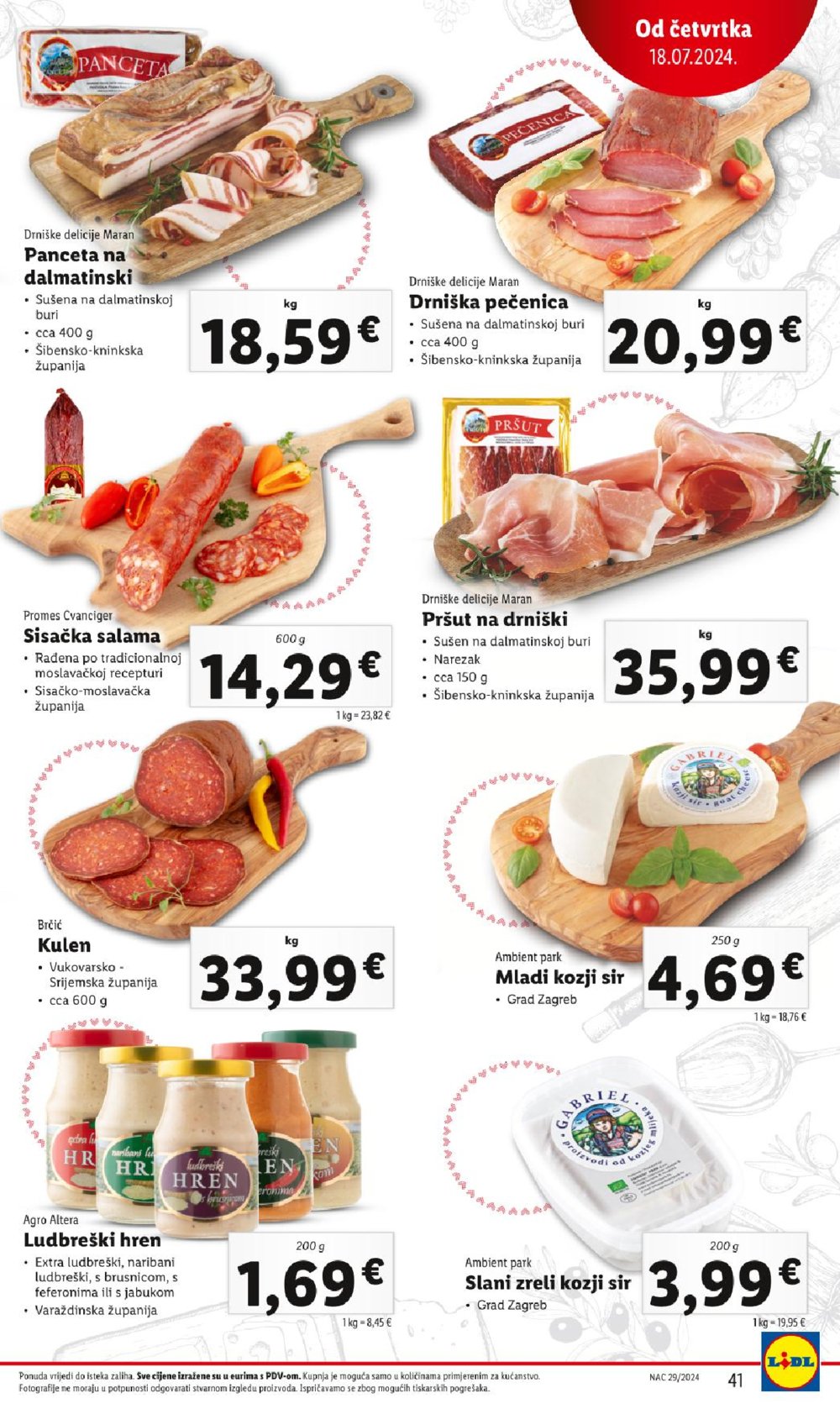 Lidl katalog Super ponuda od ponedjeljka 15.07. - 21.07.2024.