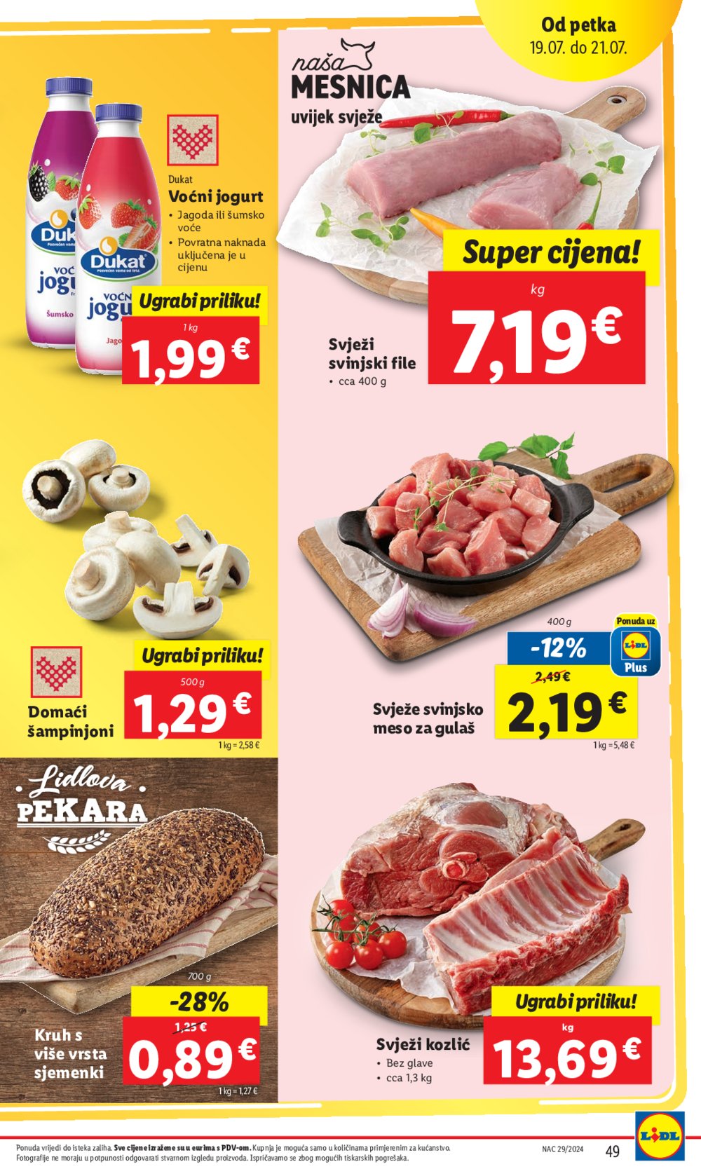 Lidl katalog Super ponuda od ponedjeljka 15.07. - 21.07.2024.