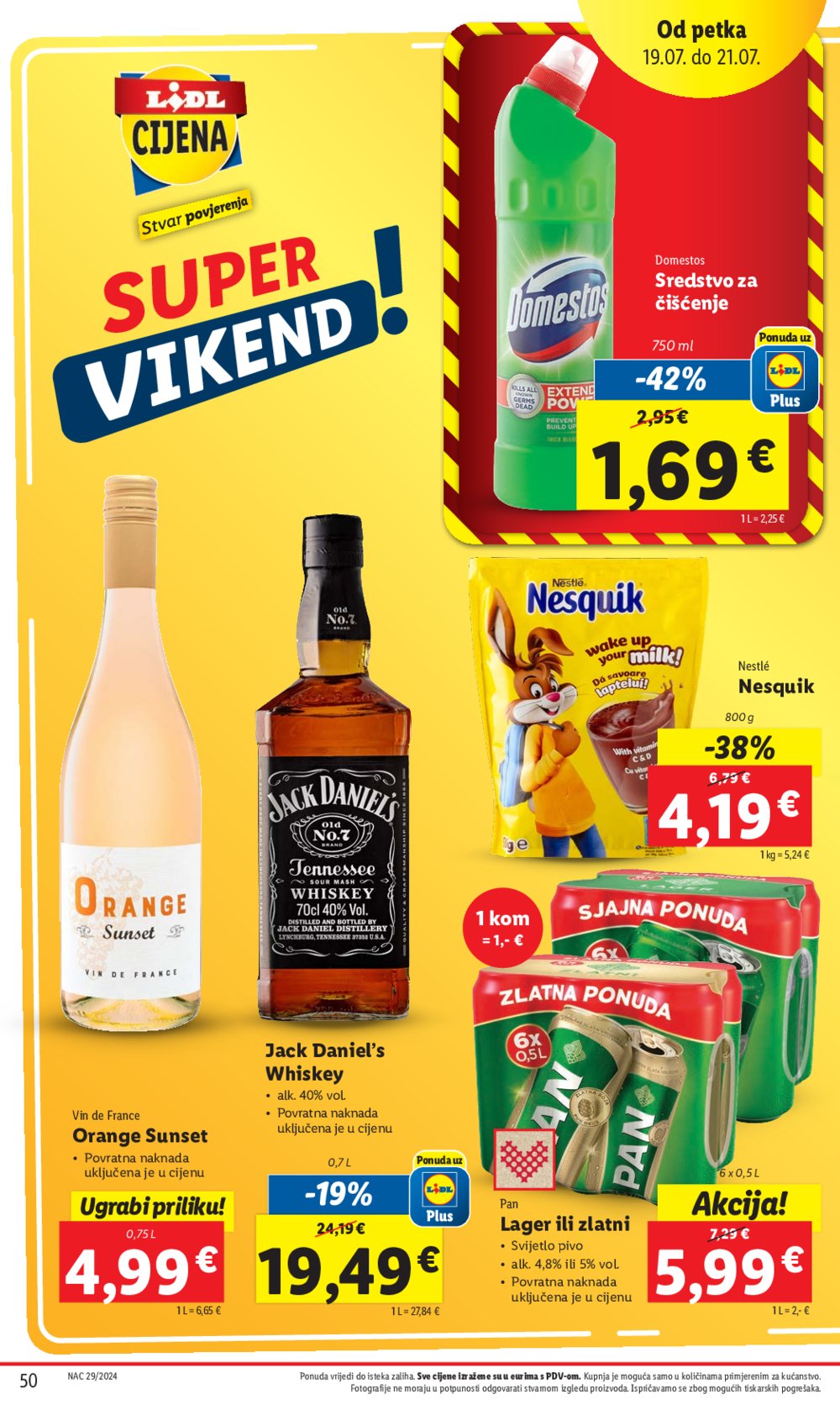 Lidl katalog Super ponuda od ponedjeljka 15.07. - 21.07.2024.