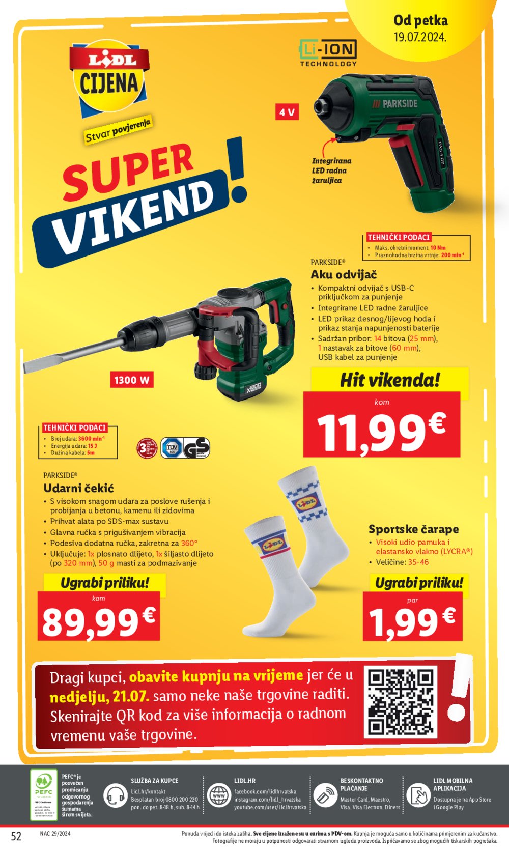 Lidl katalog Super ponuda od ponedjeljka 15.07. - 21.07.2024.