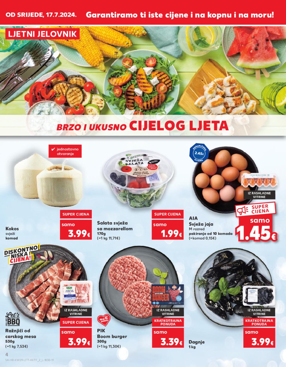 Kaufland katalog Akcija 17.07.-23.07.2024. Osijek, Split, Zagreb Barutanski jarak