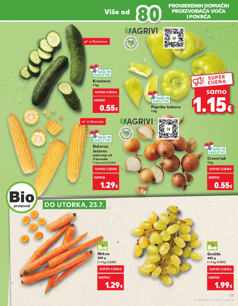 Kaufland katalog Akcija 17.07.-23.07.2024. Osijek, Split, Zagreb Barutanski jarak