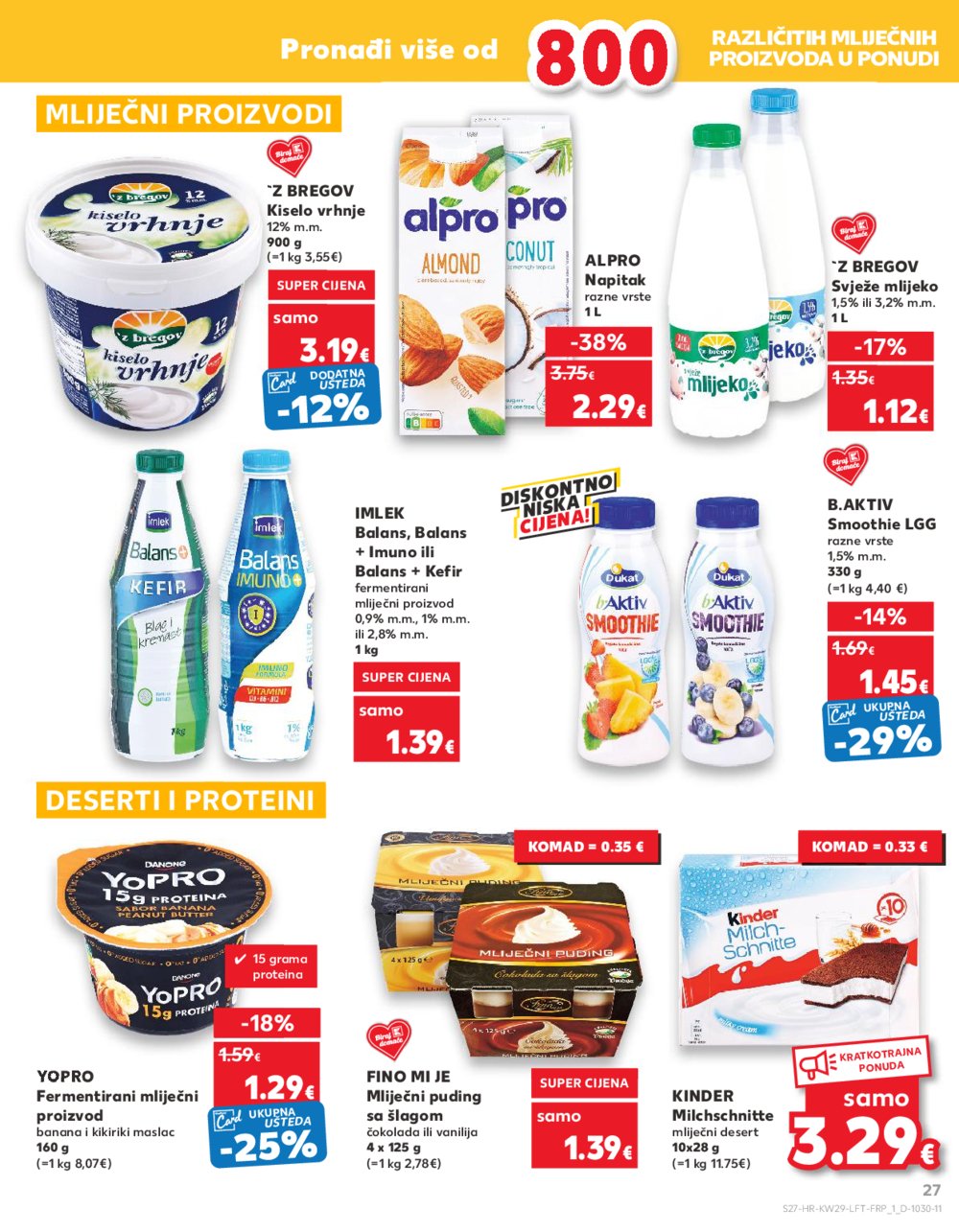 Kaufland katalog Akcija 17.07.-23.07.2024. Osijek, Split, Zagreb Barutanski jarak