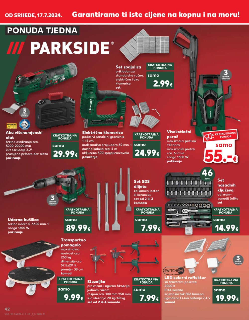Kaufland katalog Akcija 17.07.-23.07.2024. Osijek, Split, Zagreb Barutanski jarak