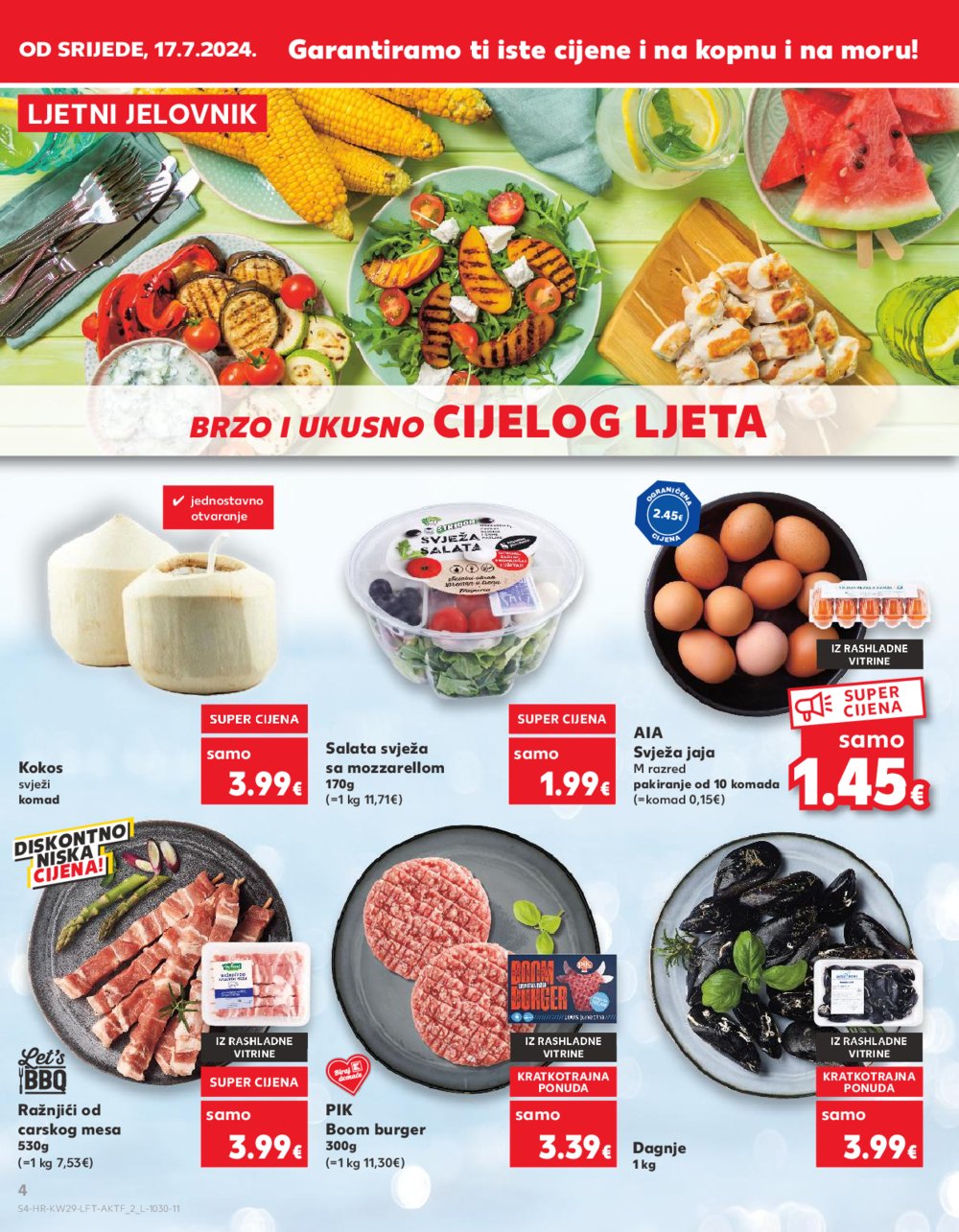 Kaufland katalog Akcija 17.07.-23.07.2024. Zadar, Šibenik, Pula, Umag, Biograd na moru, Trogir