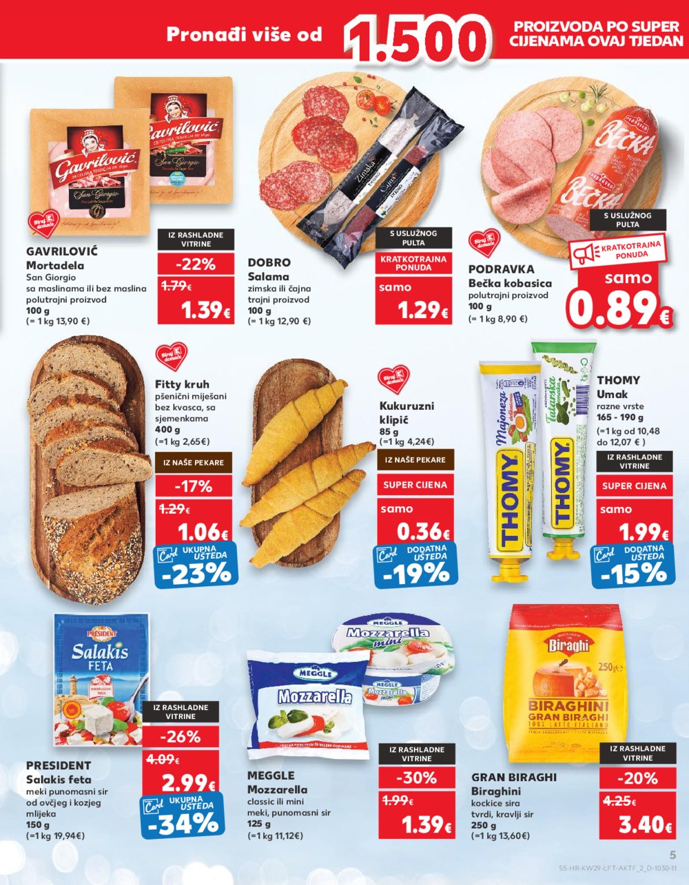 Kaufland katalog Akcija 17.07.-23.07.2024. Zadar, Šibenik, Pula, Umag, Biograd na moru, Trogir