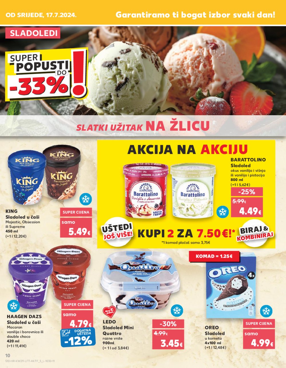 Kaufland katalog Akcija 17.07.-23.07.2024. Zadar, Šibenik, Pula, Umag, Biograd na moru, Trogir