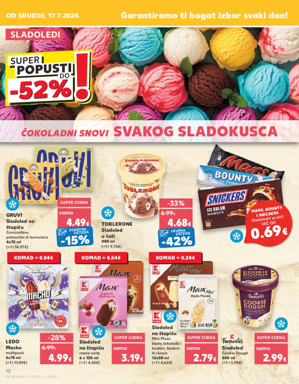 Kaufland katalog Akcija 17.07.-23.07.2024. Zadar, Šibenik, Pula, Umag, Biograd na moru, Trogir