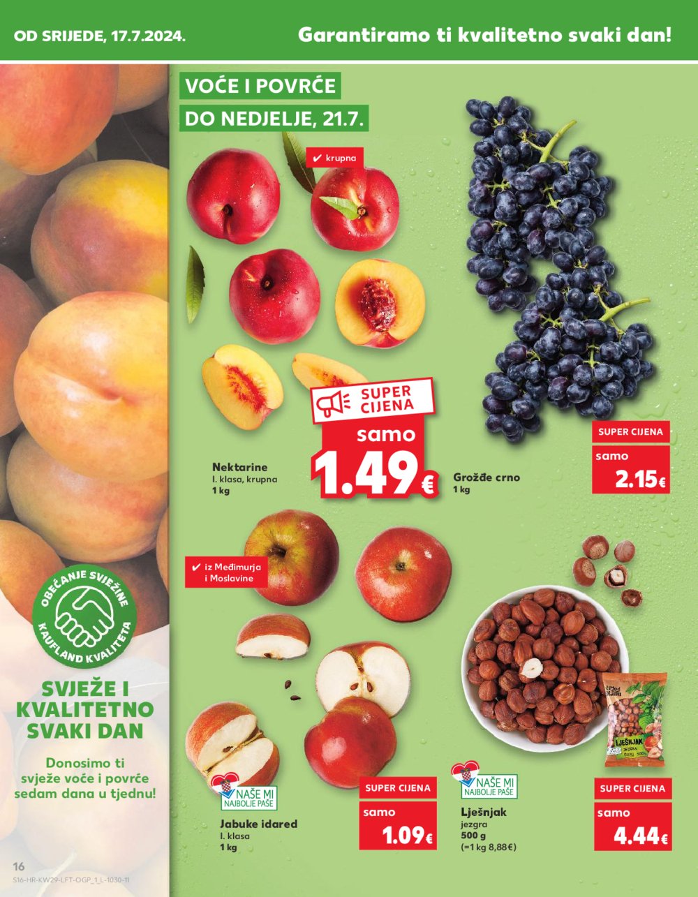 Kaufland katalog Akcija 17.07.-23.07.2024. Zadar, Šibenik, Pula, Umag, Biograd na moru, Trogir