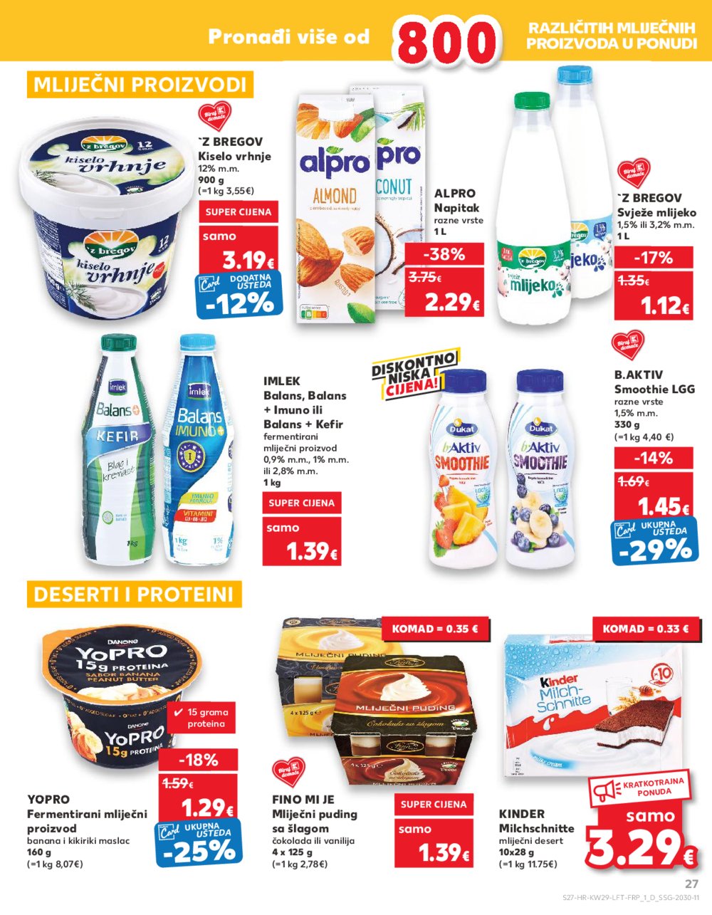 Kaufland katalog Akcija 17.07.-23.07.2024. Zadar, Šibenik, Pula, Umag, Biograd na moru, Trogir