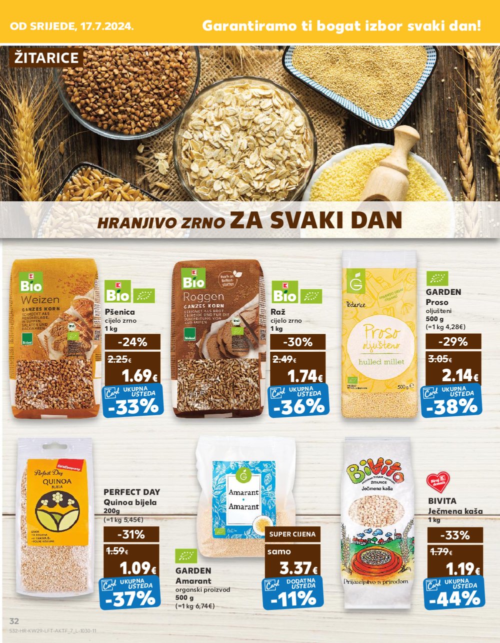 Kaufland katalog Akcija 17.07.-23.07.2024. Zadar, Šibenik, Pula, Umag, Biograd na moru, Trogir