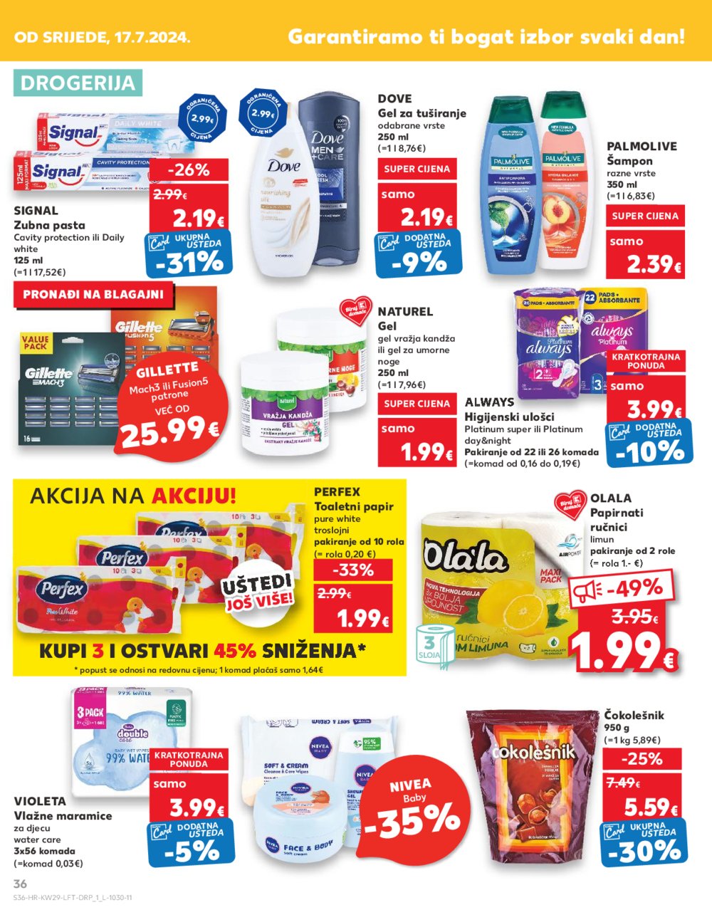 Kaufland katalog Akcija 17.07.-23.07.2024. Zadar, Šibenik, Pula, Umag, Biograd na moru, Trogir